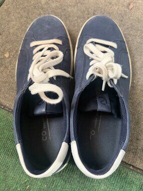 Men's Ecco Soft 7M Long-Lace Sneakers - navy - size 42